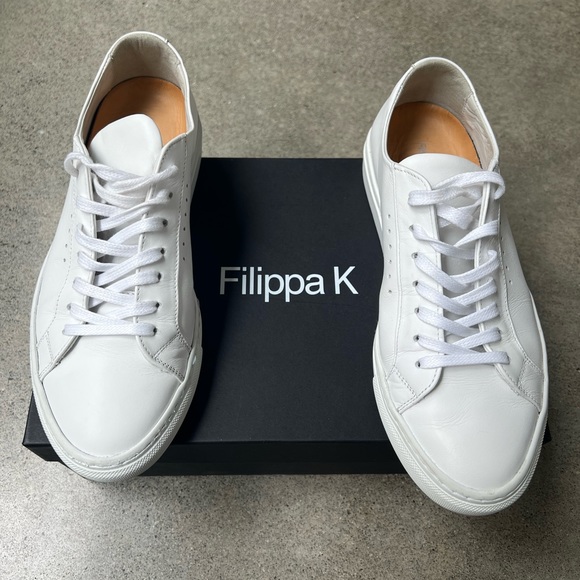 NIB Filippa K Kate Low Sneaker, White, size 39 (US8) - Picture 1 of 6